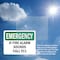 Signmission If Fire Alarm Sounds Call 911 Emergency Sign, Plastic, 10in W x 7in L, 2PK OS-2PACK-EM-P-710-L-10393 - alternate 3